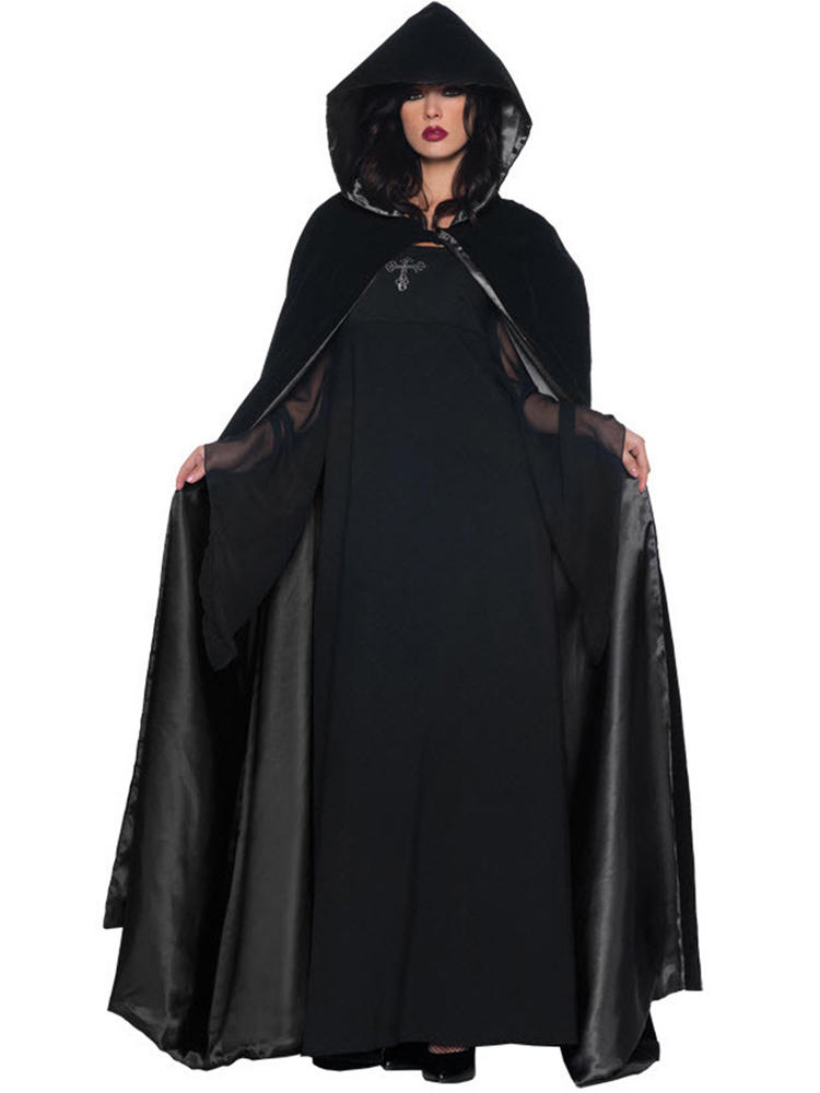 Halloween Vampire Devil Witch Costume Cosplay Party Dress with C