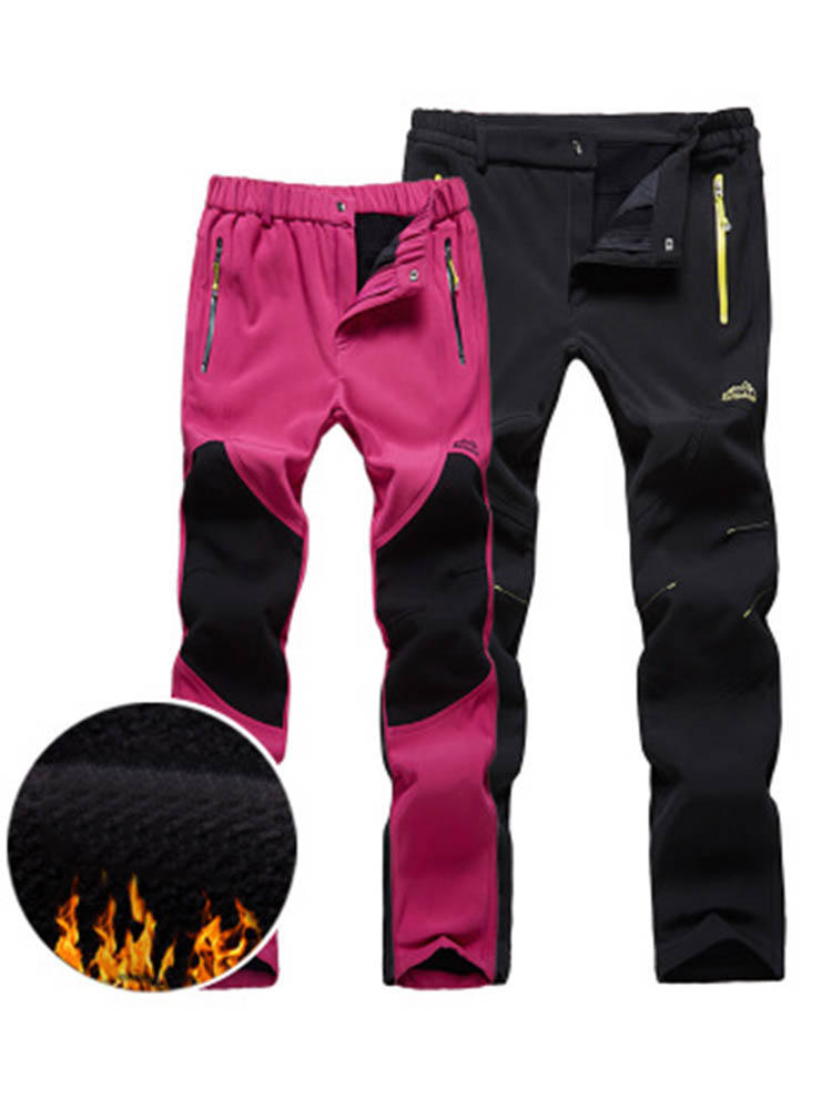 Outdoor Women Stitching Warm Thicken Waterproof Casual Climbing